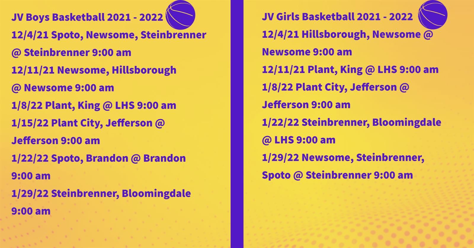 Winter Sports / JV Basketball